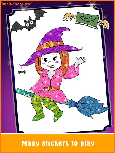Glitter Halloween Coloring Book 🍬 screenshot