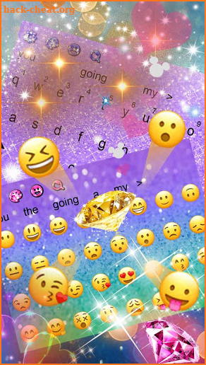 Glitter keyboard theme screenshot