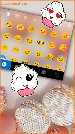 Glitter Macaroons Keyboard Background screenshot