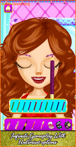 Glitter Makeup: Dressup & Makeup, Color by Number screenshot