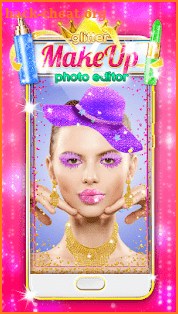 Glitter Makeup Face Editor screenshot