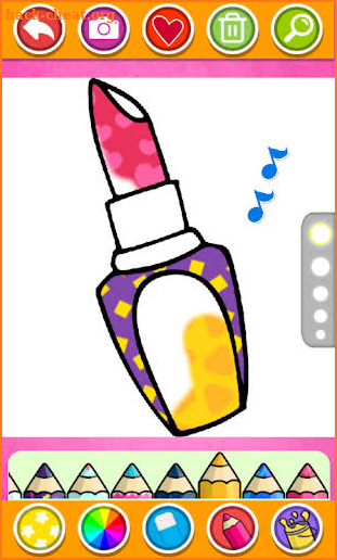 Glitter Makeup Tool Drawing And Coloring for girls screenshot