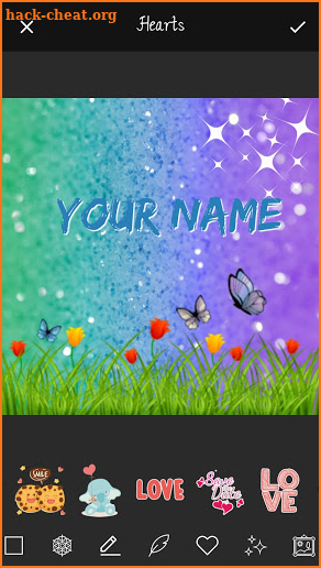 Glitter Name Art Maker screenshot