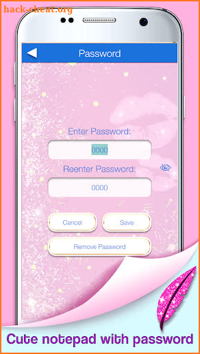 Glitter Notepad Notes screenshot