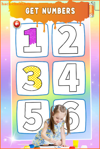 Glitter Number Coloring and Drawing Book For Kids screenshot