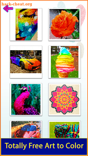 Glitter Pixel Art: Color by Number, Coloring Book screenshot