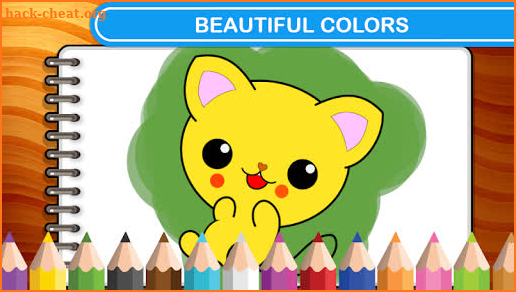Glitter Rainbow Cat Coloring, Drawing 😺 🌈 screenshot