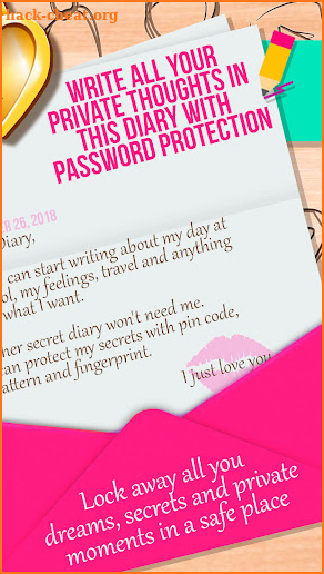 Glitter Secret Diary With Lock screenshot
