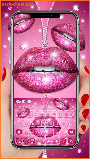 Glitter Sexy Lips keyboard screenshot