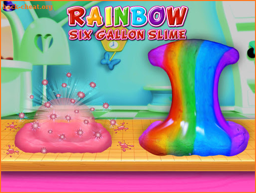 Glitter Six Gallon Slime Rainbow Squishy screenshot