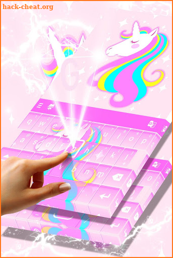 Glitter Unicorn Keyboard screenshot