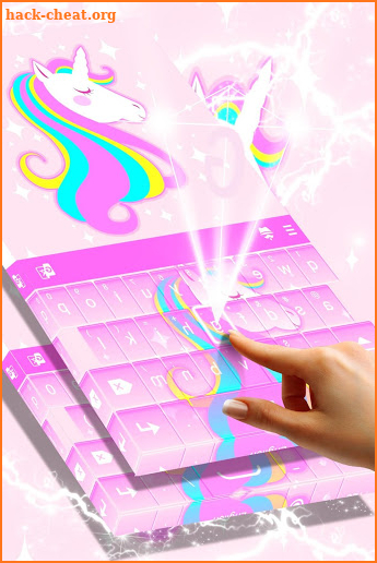 Glitter Unicorn Keyboard screenshot