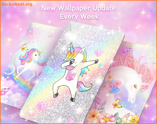 Glitter Unicorn Live Wallpaper Themes screenshot