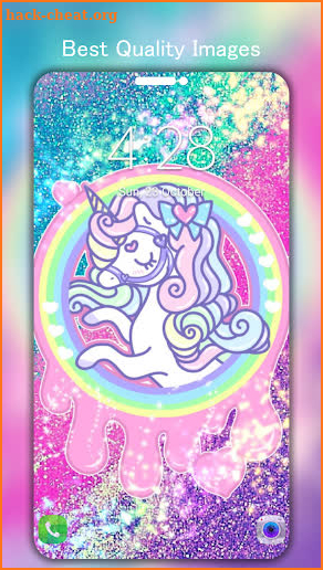 Glitter Unicorn Wallpaper 4K screenshot