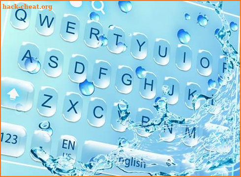 Glitter Water droplets Keyboard Theme screenshot