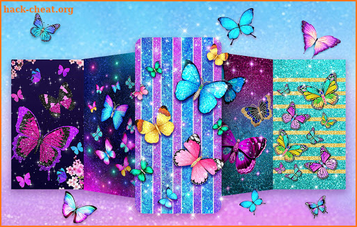 Glittering Diamond Butterfly Live Wallpaper screenshot