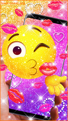 Glittering Emoji Wallpaper Themes screenshot
