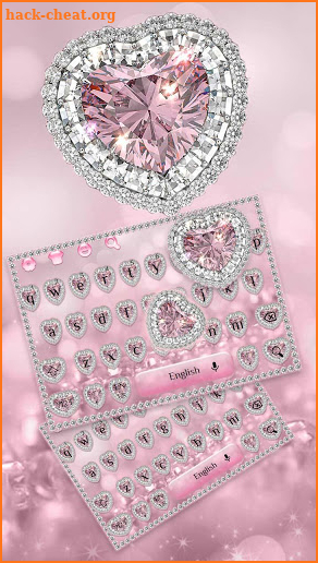 Glittering Pink Diamond Keyboard screenshot