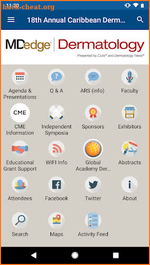 Global Academy CME Events screenshot