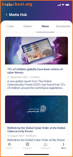 Global Cybersecurity Forum screenshot