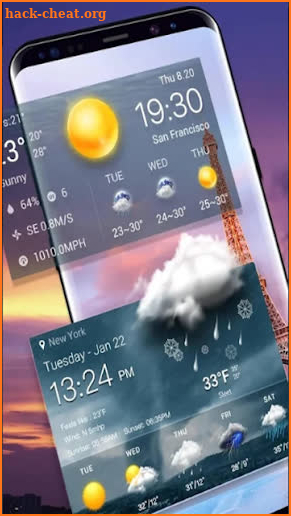Global live weather screenshot