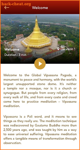 Global Vipassana Pagoda screenshot