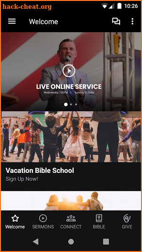 Global Vision Bible Church screenshot