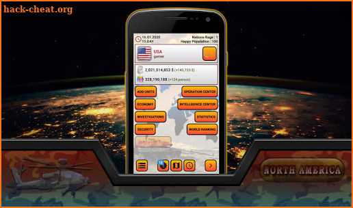 Global War Simulation - North America LITE screenshot