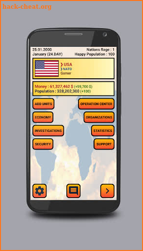 Global War Simulation WW2 Strategy War Game screenshot