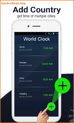 Global World clock-All countries time zones screenshot