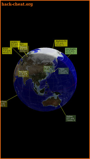 Globe Clock screenshot