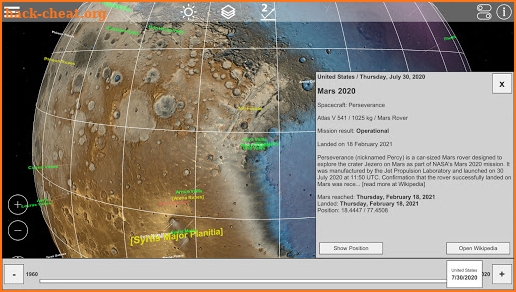 GlobeViewer Mars screenshot
