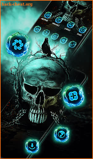 Gloomy Tomb Skull Bone Theme screenshot