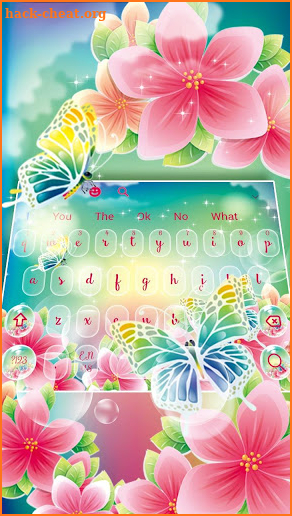Glossy Butterfly Keyboard screenshot