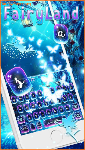 Glossy Fairyland Keyboard Theme screenshot