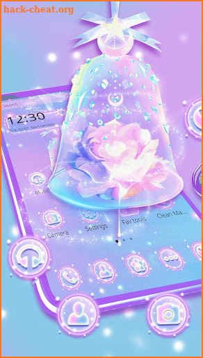 Glossy Moonlight Rose Theme screenshot