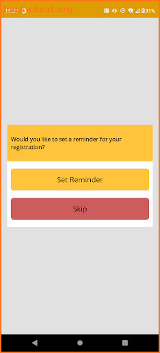 Glovebox Reminder screenshot