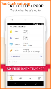 Glow Baby Breastfeeding Tracker, Nursing Timer App screenshot