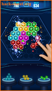 Glow Block Puzzle Game 2018 screenshot