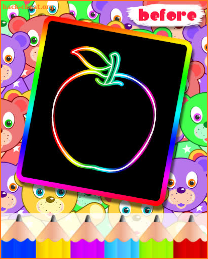 Glow coloring Cartoon pages for kids screenshot