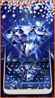 Glow Crystal Diamond Keyboard Theme screenshot