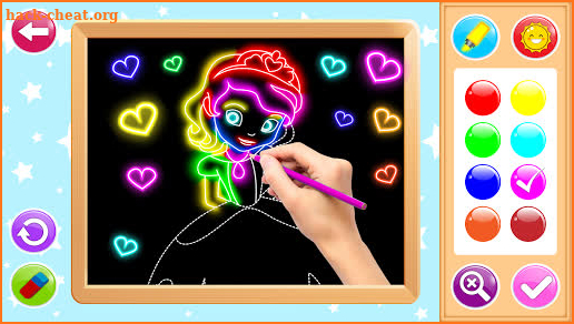 Glow drawing for kids : Learn colors for kids screenshot