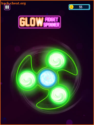 Glow Fidget Hand Neon Spinner Toy screenshot