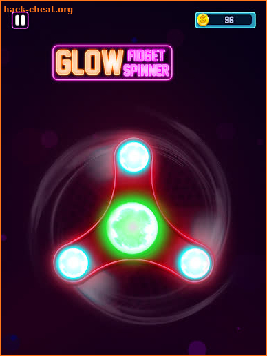 Glow Fidget Hand Neon Spinner Toy screenshot