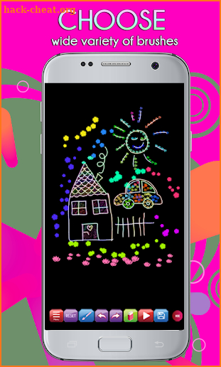 Glowii: Easy Neon Doodle Drawing screenshot