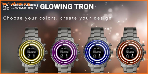 Glowing ElecTRONic Watch Face screenshot