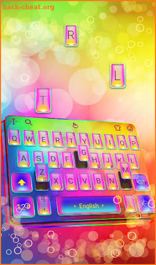 Glowing Flash Light Keyboard Theme screenshot