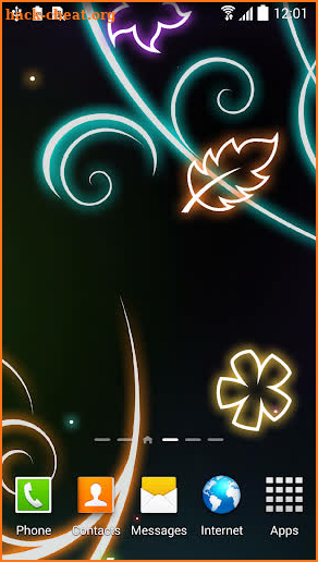 Glowing Flowers Live Wallpaper screenshot