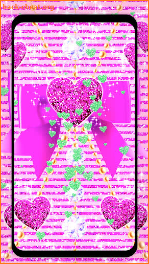 Glowing Love Wallpapers-Colorful Hearts screenshot
