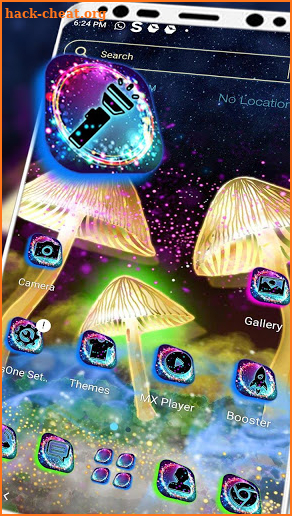 Glowing Mushroom Theme Launcher screenshot